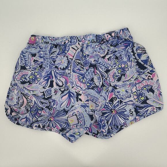 Lilly Pulitzer Luxletic Shorts XS Womens Ocean Trail Navy Pink Athletic Running - Picture 5 of 10